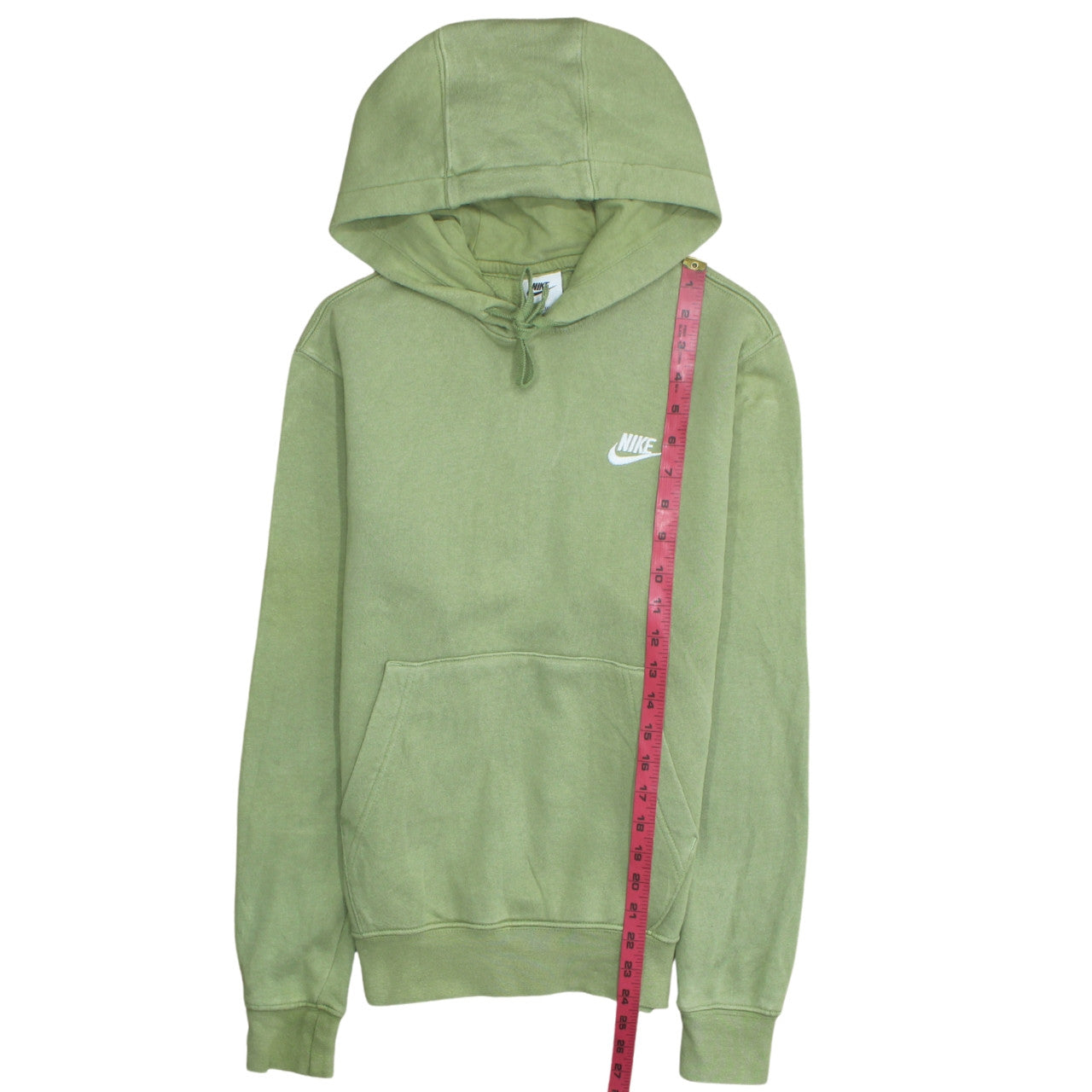 Nike Mens Green Pullover Hoodie XS Regular Fit Fleece Sportswear