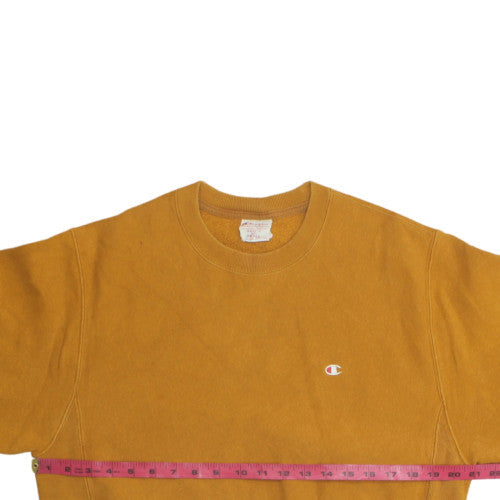 Champion Men's Brown Small Reverse Weave Pullover Sweatshirt