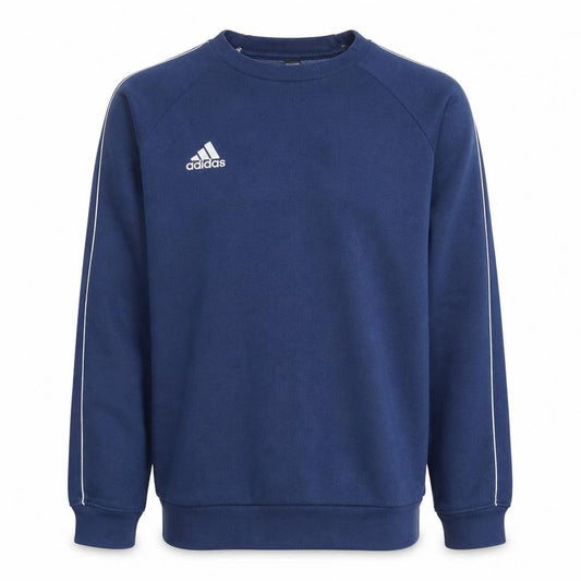 Adidas Mens Blue Crew Neck Pullover Sweatshirt Size M