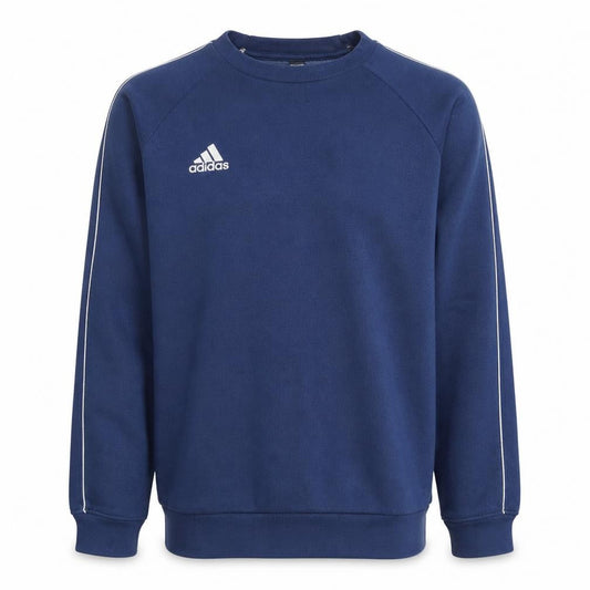 Adidas Mens Blue Crew Neck Pullover Sweatshirt Size M