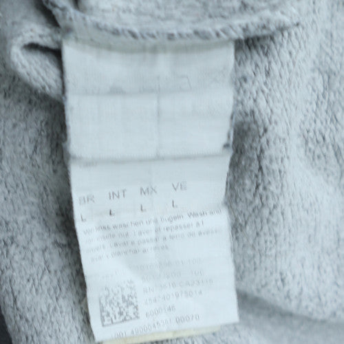 Hugo Boss Men's Grey Logo Pullover Hoodie Size L