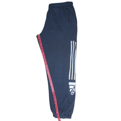 Adidas Teens Navy Blue Jogger Sweatpants L 13-14Y Cotton Blend