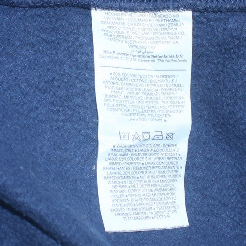 Nike Men's Blue XL Crew Neck Pullover Fleece Sweatshirt