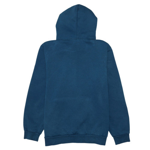 Puma Men Blue Pullover Hoodie Medium Logo Sports Fleece Sweatshirt