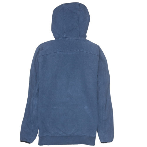 Ellesse Mens Blue Pullover Hoodie Small Logo Fleece Sweatshirt