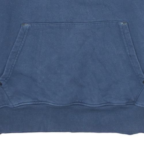 Ellesse Mens Blue Pullover Hoodie Small Logo Fleece Sweatshirt