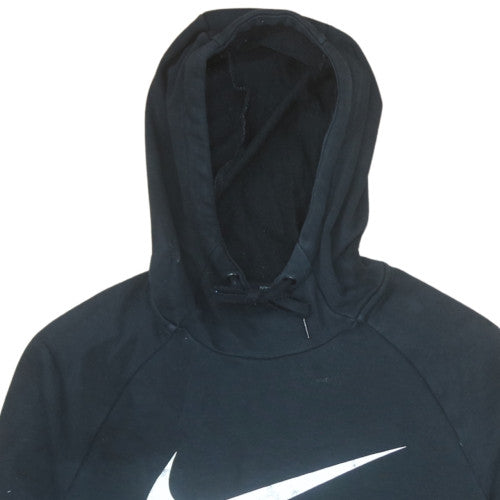 Nike Men's Black Pullover Hoodie M Dri-Fit Logo Sportswear