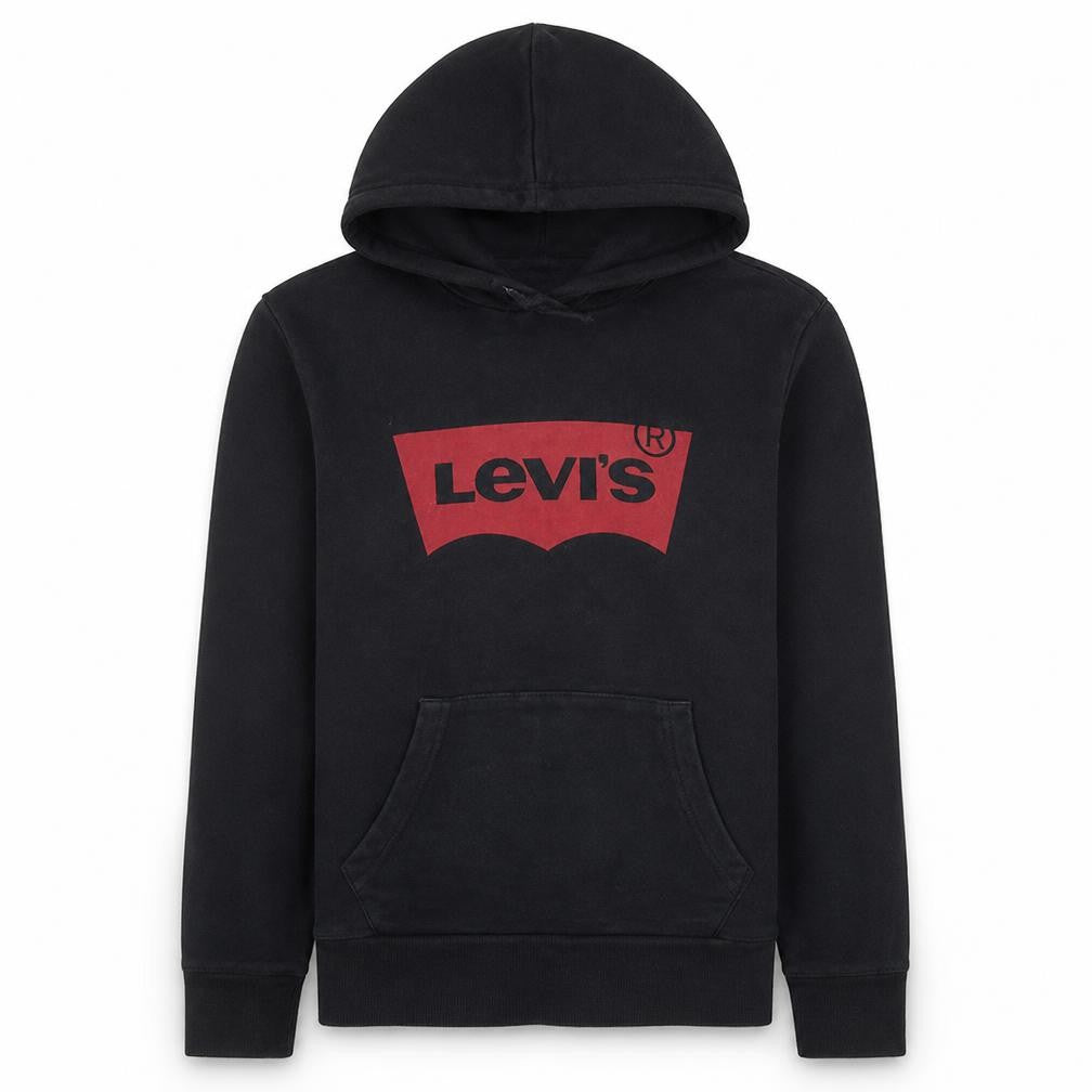 Levi's Men's Black Pullover Hoodie Small Logo Fleece Sweatshirt