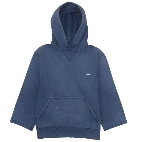 Nike Men's Blue Pullover Hoodie M Regular Fit Fleece Sweatshirt