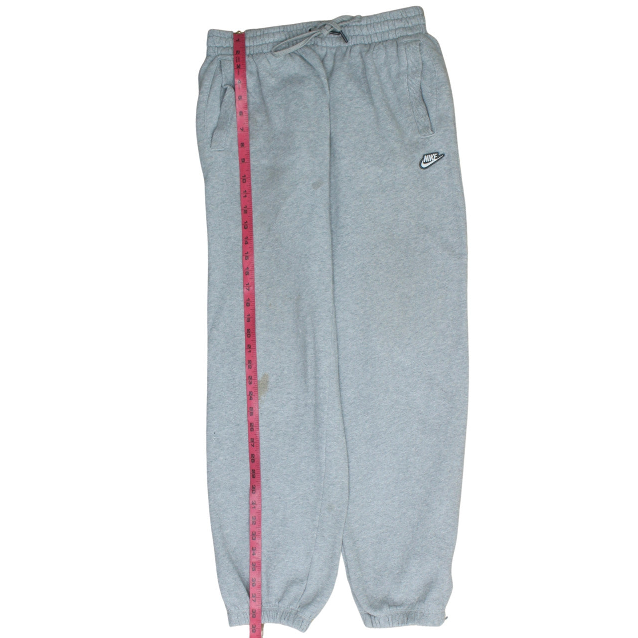 Nike Men's Grey Sweatpants S Elastic Waist Fleece Trousers