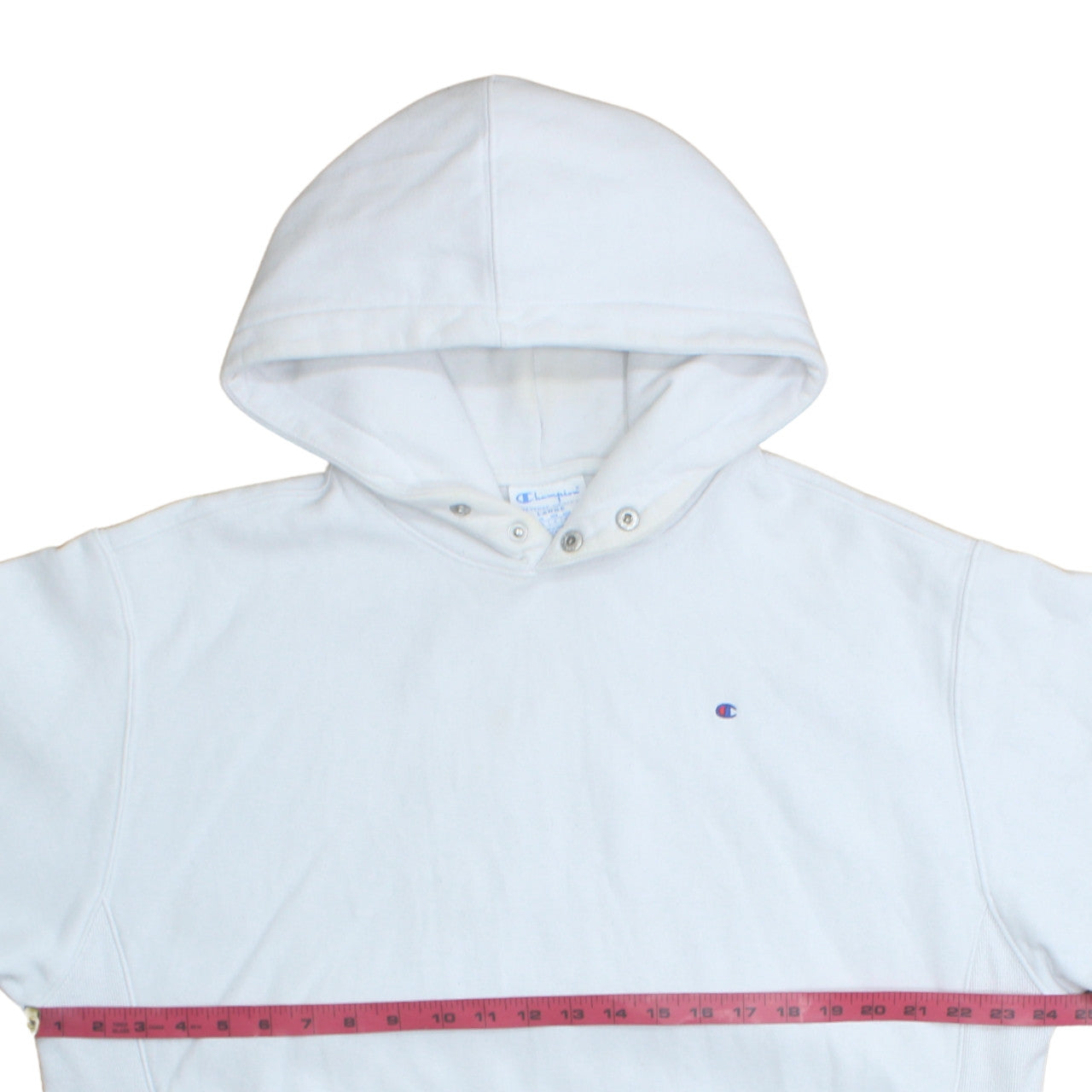 Champion Womens White Large Pullover Hoodie Sweatshirt