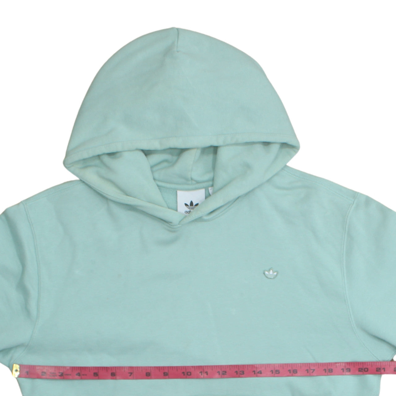 Adidas Women’s Mint Green Pullover Hoodie Size S Cotton Blend