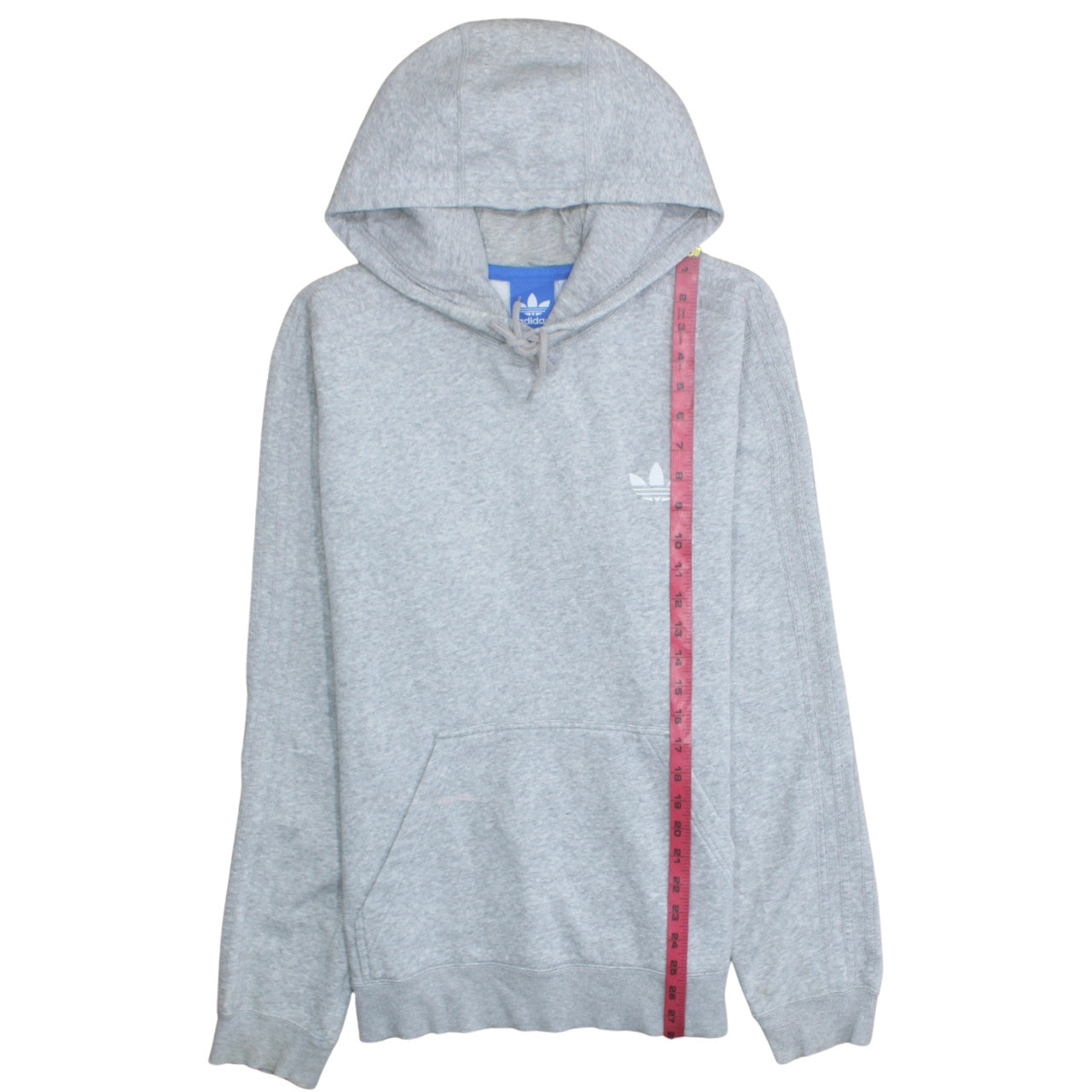 Adidas Men’s Grey Pullover Hoodie Size M Regular Fit Sportswear