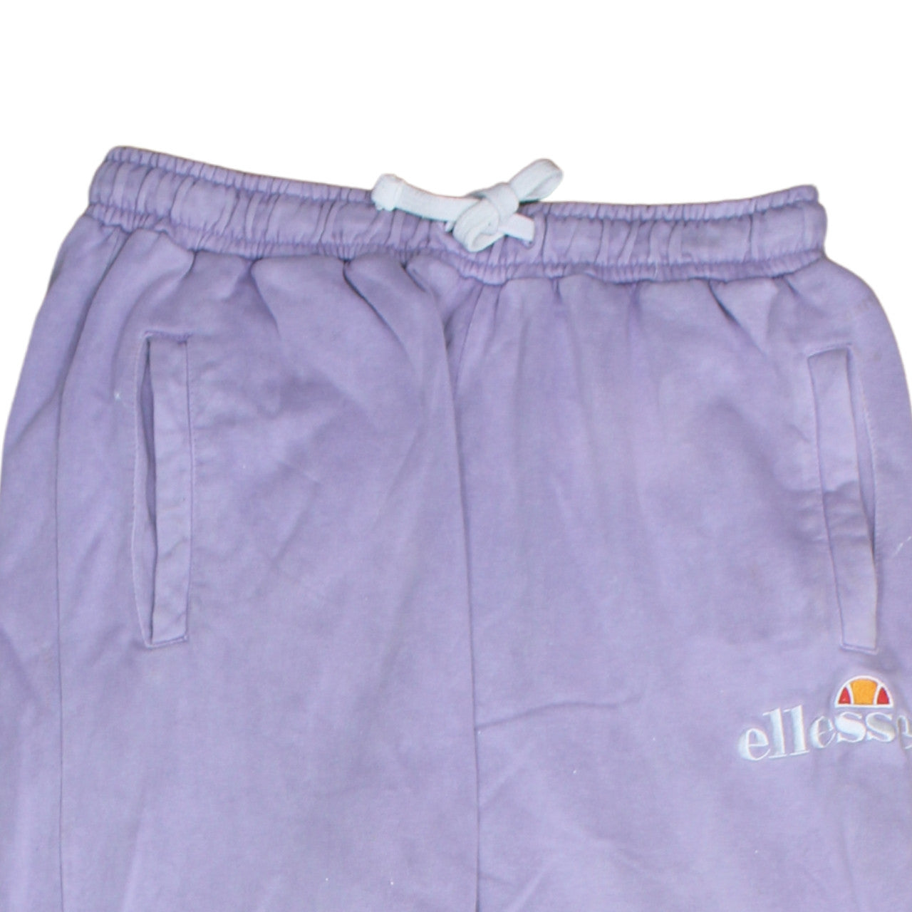 Ellesse Womens Lilac Joggers UK 12 Cotton Blend Elastic Waist Sweatpants