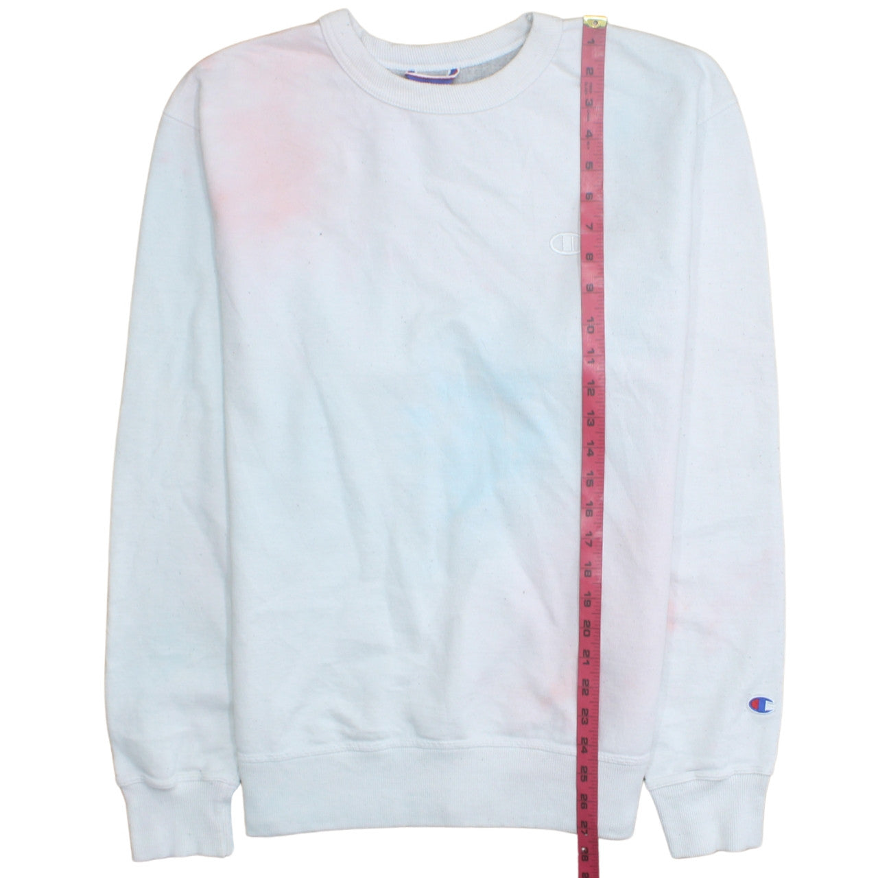 Champion Women White Crew Neck Pullover Sweatshirt Size M Classic Fit