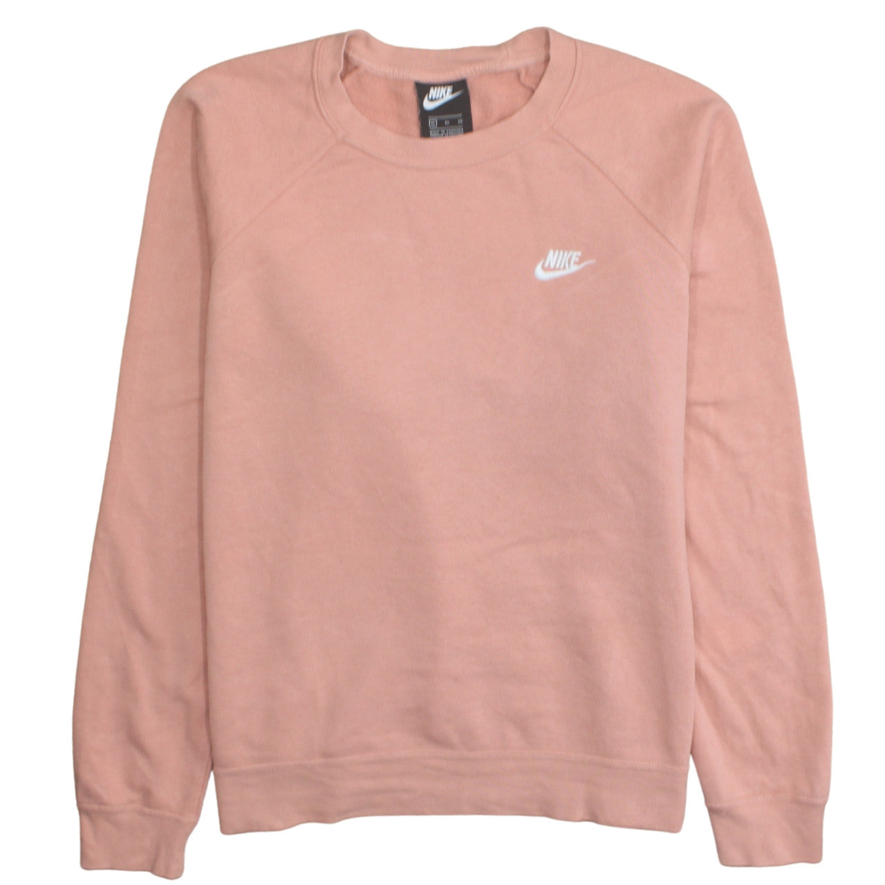 Nike Womens Pink Crew Neck Pullover Sweatshirt XL Cotton Blend