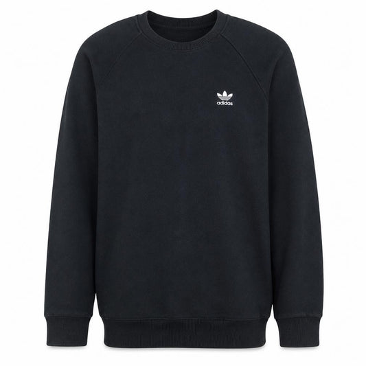 Adidas Men's Black Crew Neck Pullover Sweatshirt Size M