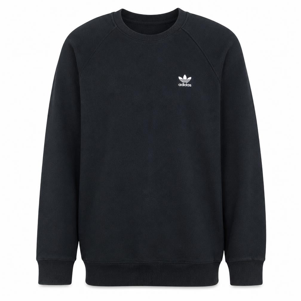 Adidas Men's Black Crew Neck Pullover Sweatshirt Size M