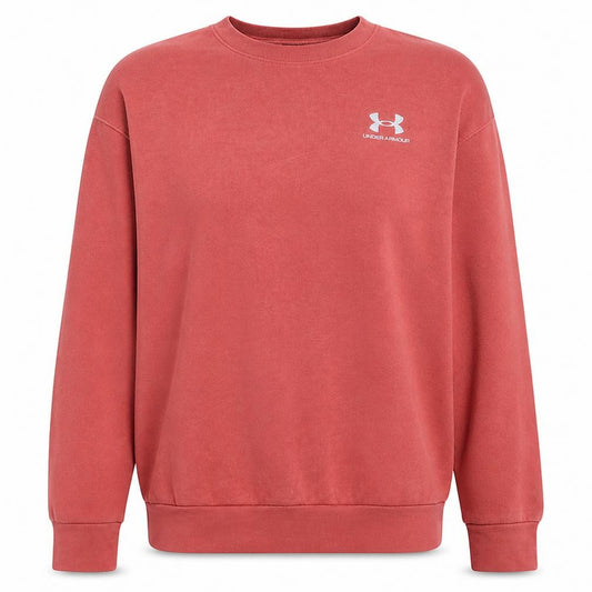 Under Armour Womens Coral Crew Neck Pullover Sweatshirt Medium