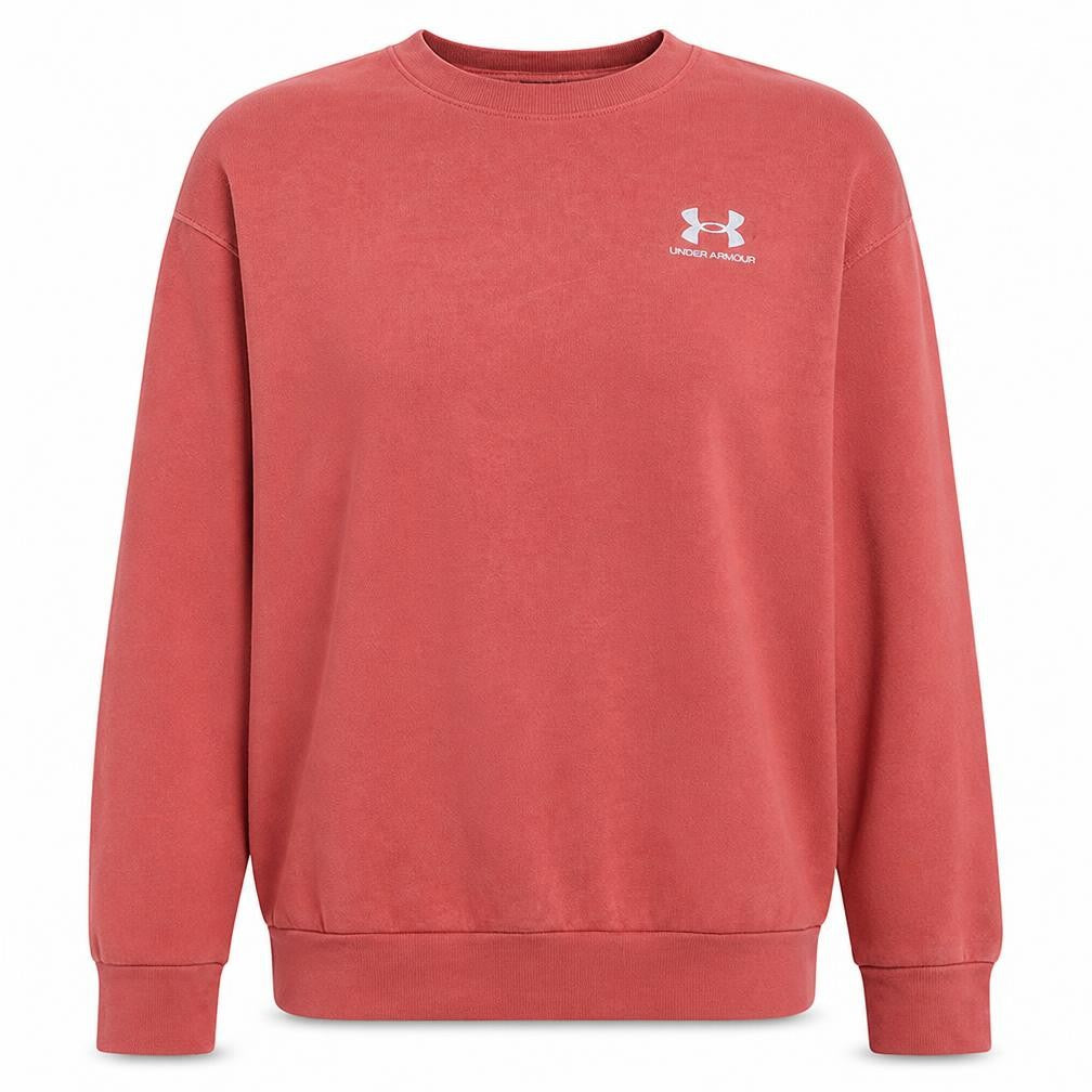 Under Armour Womens Coral Crew Neck Pullover Sweatshirt Medium