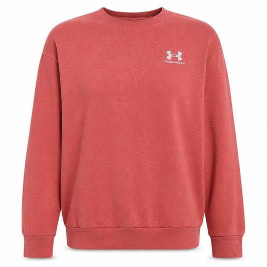 Under Armour Womens Coral Crew Neck Pullover Sweatshirt Medium