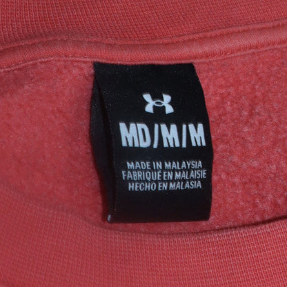 Under Armour Womens Coral Crew Neck Pullover Sweatshirt Medium
