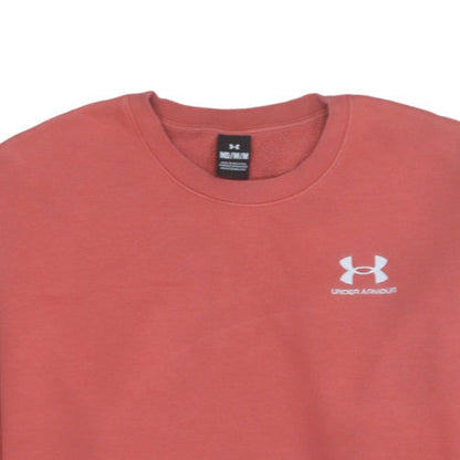 Under Armour Womens Coral Crew Neck Pullover Sweatshirt Medium
