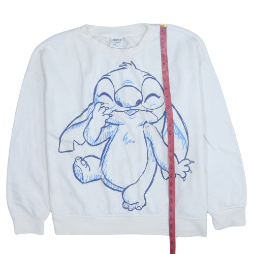 Primark Women White Stitch Disney Pullover Sweatshirt XL