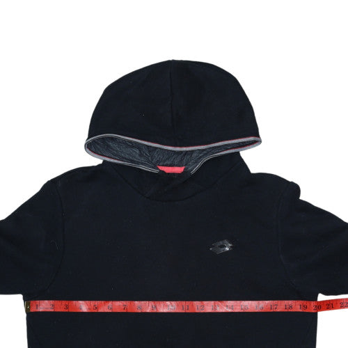 Lotto Men's Black Pullover Hoodie Size M Sportswear