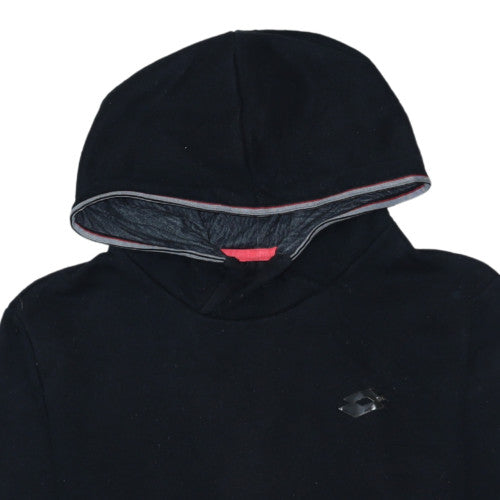Lotto Men's Black Pullover Hoodie Size M Sportswear