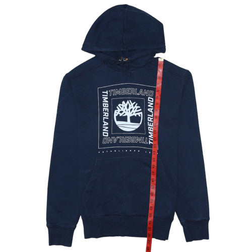 Timberland Men's Blue Pullover Hoodie S Regular Fit Long Sleeve Outdoor