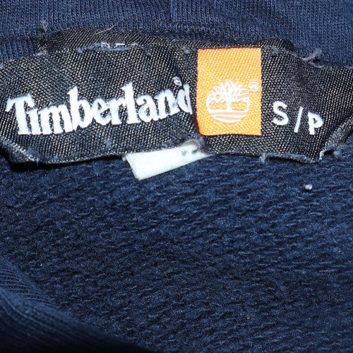 Timberland Men's Blue Pullover Hoodie S Regular Fit Long Sleeve Outdoor