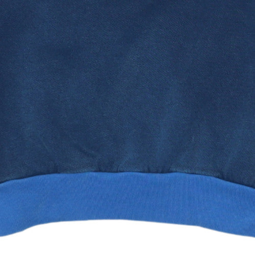 Adidas Mens Blue Small Pullover Sweatshirt Crew Neck Logo Retro Style