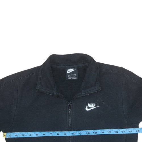 Nike Men's Black Small Track Jacket Full Zip Fleece
