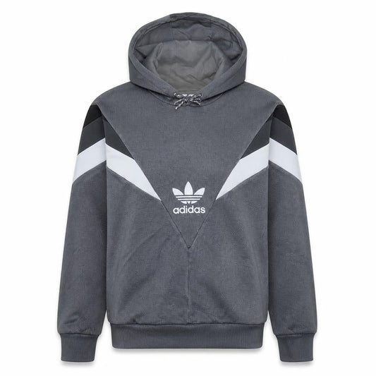 Adidas Mens Grey Pullover Hoodie Size S Sports Graphic