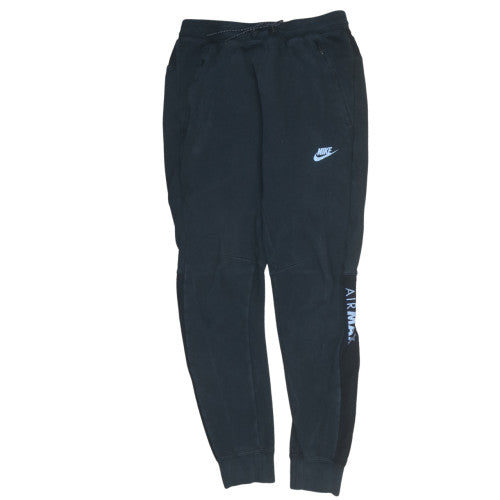 Nike Men Black Air Max Joggers Small Cotton Blend Sweatpants
