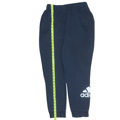 Adidas Men's Blue Jogger Sweatpants M Regular Fit Logo Fleece