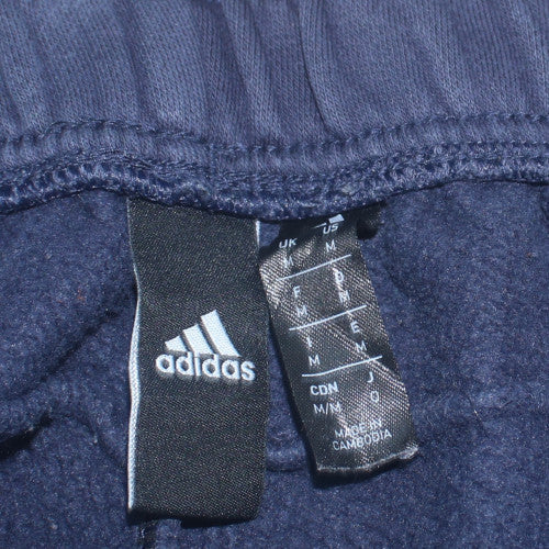 Adidas Men's Blue Jogger Sweatpants M Regular Fit Logo Fleece