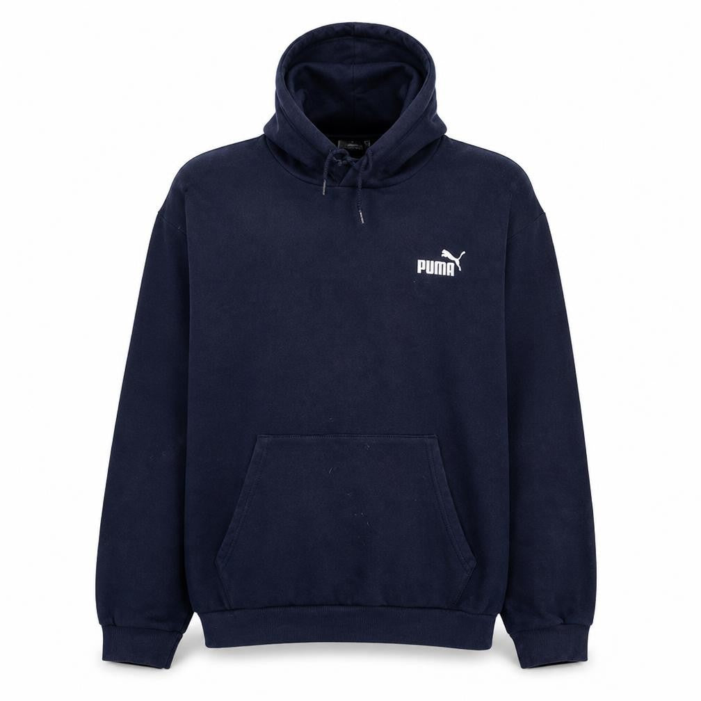 Puma Men's Navy Blue Pullover Hoodie 2XL Regular Fit Sports Style