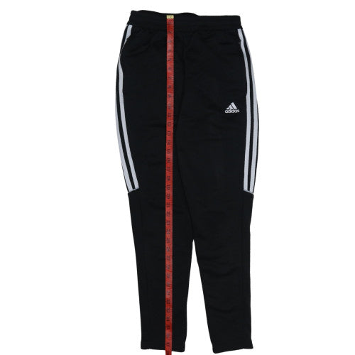 Adidas Men's Black Slim Fit Track Pants S Elastic Waist Tapered Leg