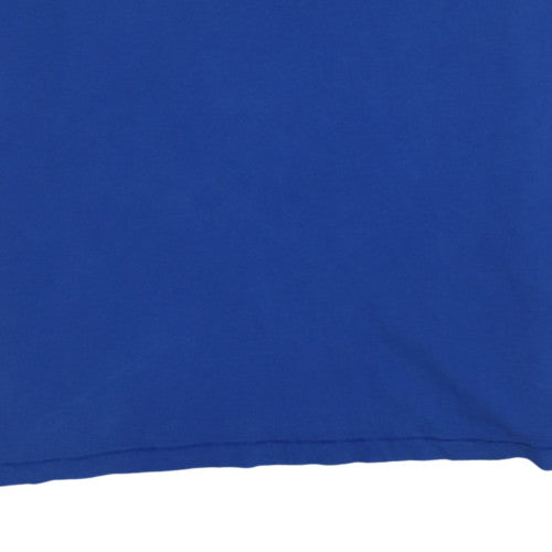 Napapijri Men's Blue Cotton Polo Shirt Size M Embroidered Logo