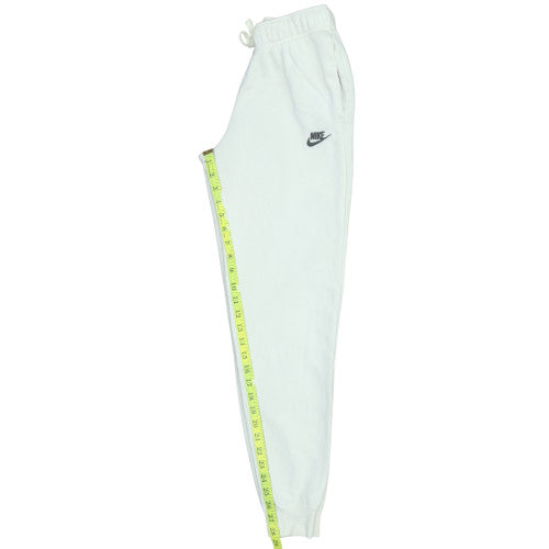 Nike Womens White XS Fleece Jogger Sweatpants with Logo