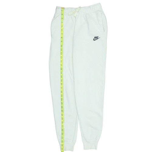 Nike Womens White XS Fleece Jogger Sweatpants with Logo