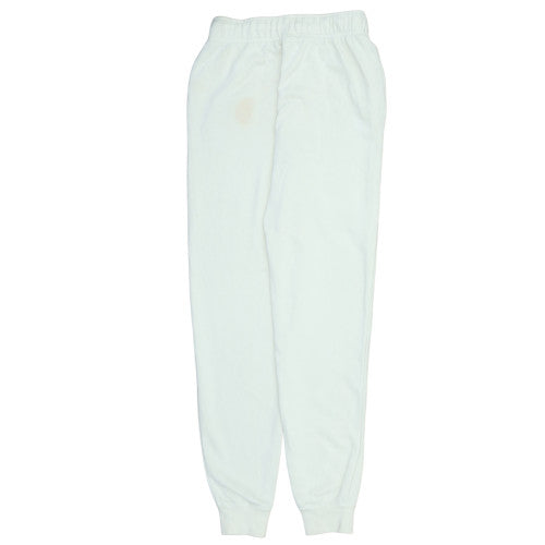 Nike Womens White XS Fleece Jogger Sweatpants with Logo