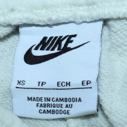 Nike Womens White XS Fleece Jogger Sweatpants with Logo