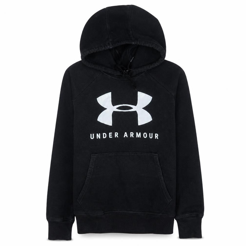 Under Armour Women's Black XS Pullover Hoodie Loose Fit Logo