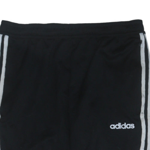 Adidas Men's Black M Tapered Track Pants Joggers Activewear