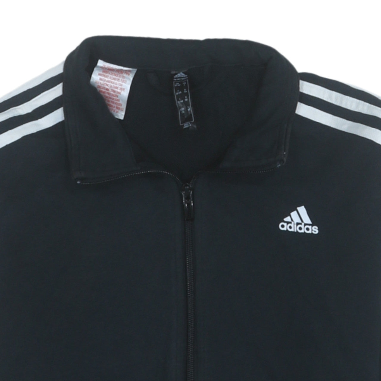 Adidas Boys Black 13-14 Years Track Jacket Full Zip Activewear