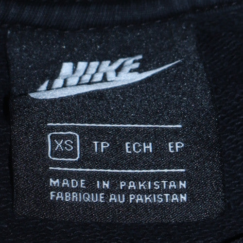 Nike Womens Black XS Pullover Sweatshirt Cotton Blend Crew Neck