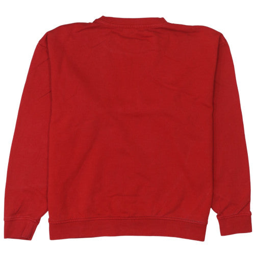 Wrangler Men's Red Logo Crew Neck Cotton Sweatshirt L